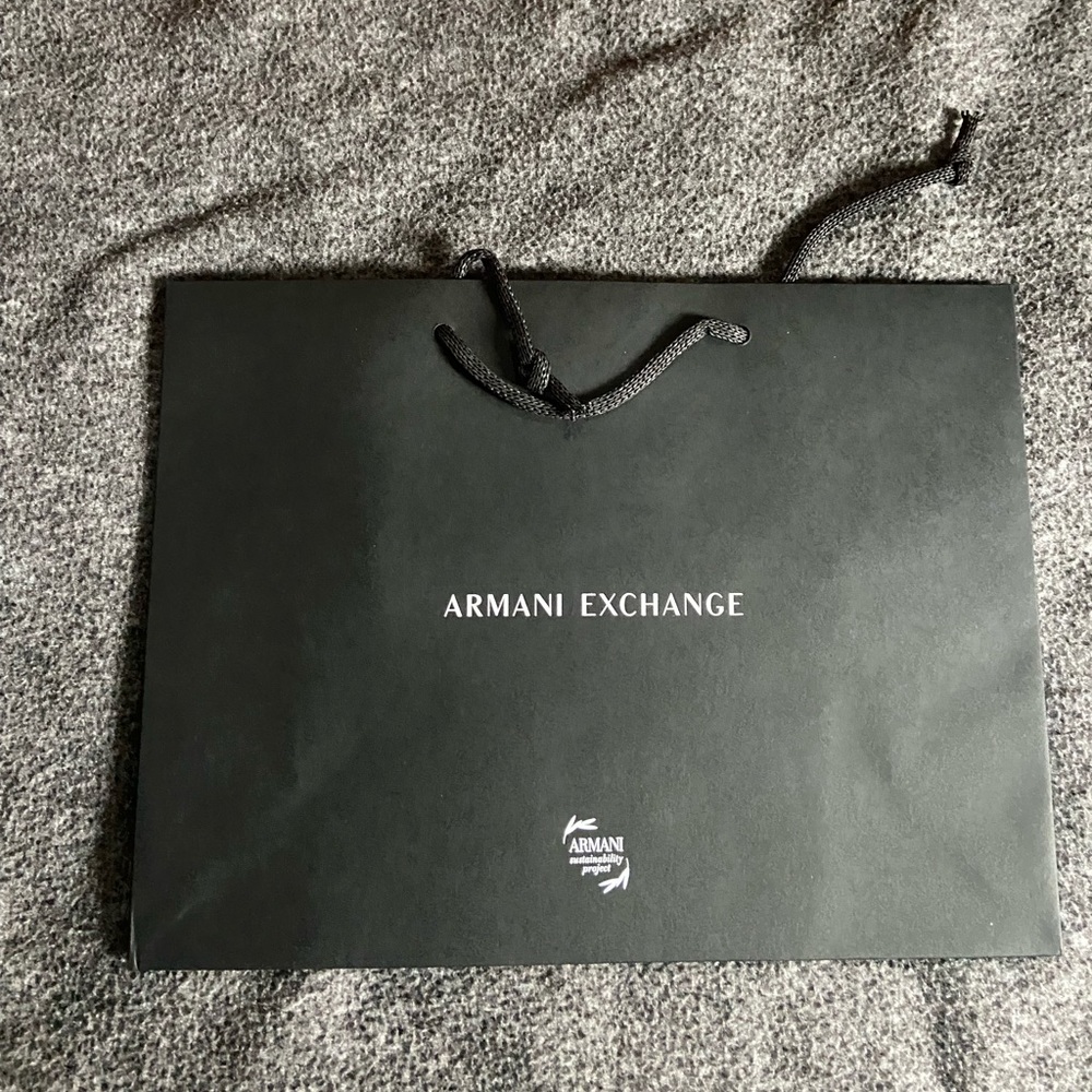 Small Authentic Armani exchange shopping bag/gift bag